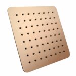 Super-slim Square Rose Gold Stainless Steel Shower Head - 200mm | RG0100.SH