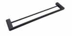 Supra Double Towel Rail - 800mm - Black | Bella Vista - 1648D-800-P-BLK