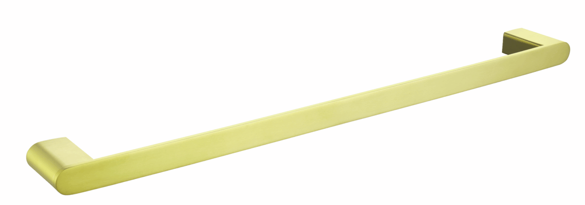Supra Single Towel Rail - 600mm - Brushed Gold | Bella Vista - 1624-600-P-BG