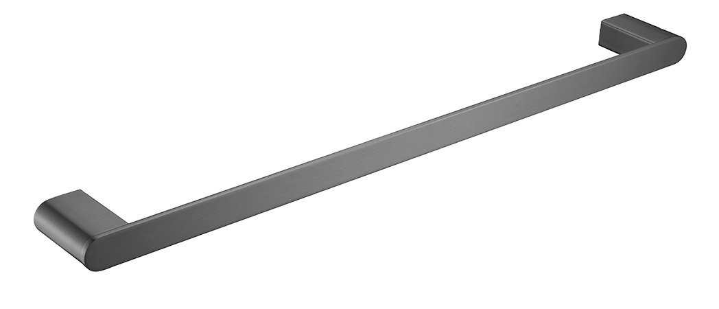 Supra Single Towel Rail - 800mm - Gunmetal | Bella Vista - 1624-800-P-GM