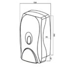 SURFACE MOUNTED FOAM SOAP DISPENSER WHITE ABS METLAM ML681F - Urban Designs Bathroom and Kitchen