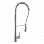 Tall Spring Chrome Pull Out Kitchen Sink Mixer Tap | CH1017.KM