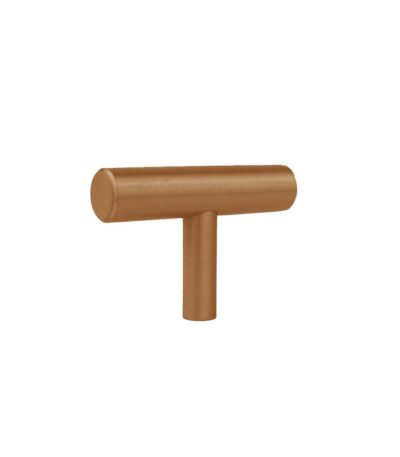 Tezra Cabinetry T Pull – Brushed Copper