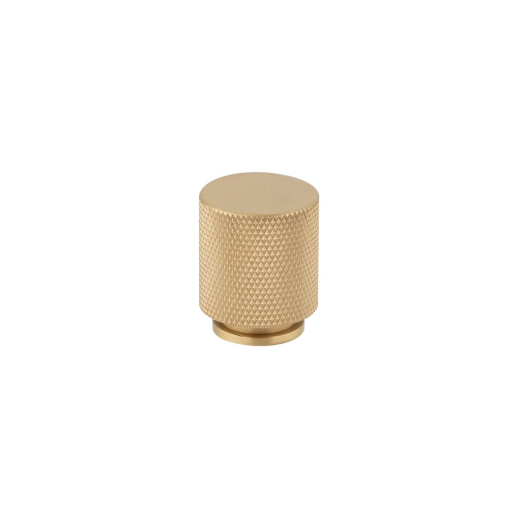 Tezra Textured Cabinetry Knob - Brushed Brass
