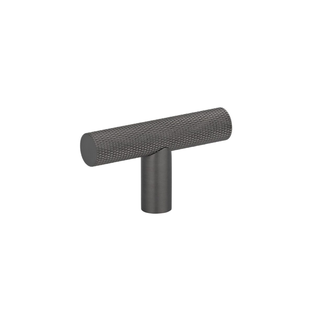 Tezra Textured Cabinetry T Pull – Brushed Gunmetal