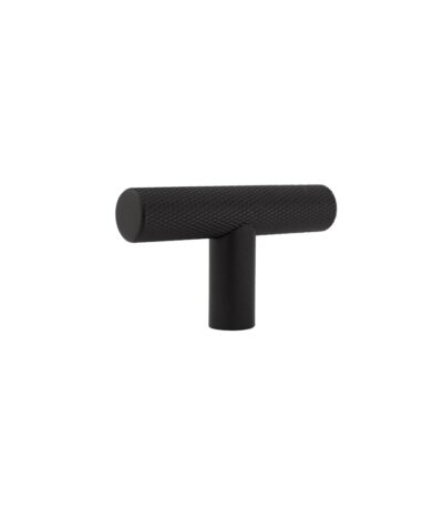 Tezra Textured Cabinetry T Pull – Matte Black