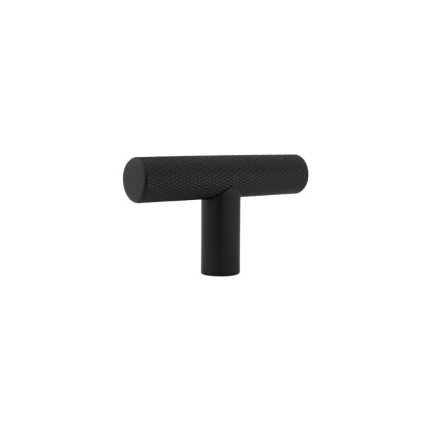 Tezra Textured Cabinetry T Pull – Matte Black