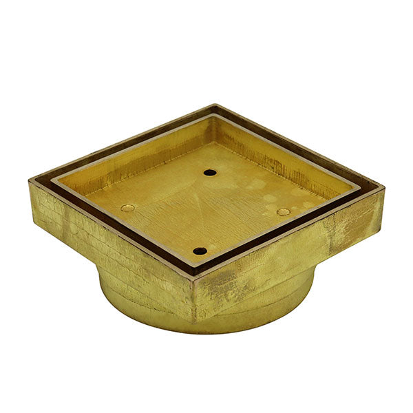 ART Australia Bermuda Standard Floor Waste Tile Insert Polished Brass