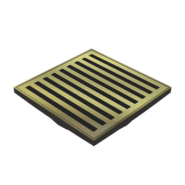 ART Australia Organics Slotted Floor Waste 100mm Brushed Gold