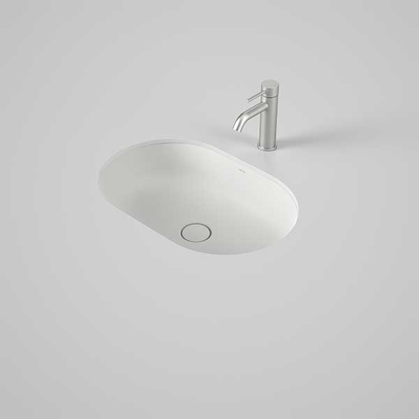 Caroma Liano II 580mm Pill Under/Over Counter Basin – Matte White