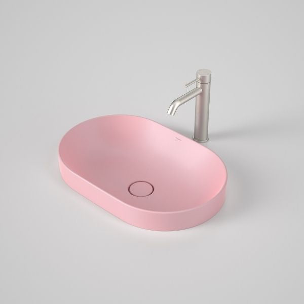Caroma Liano II 530mm Pill Inset Basin – Matte Pink