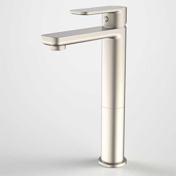 Caroma Luna Tower Lead Free Basin Mixer Brushed Nickel