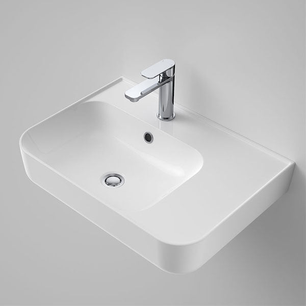 Caroma Tribute Rectangle Wall Basin Right Hand Shelf 600mm