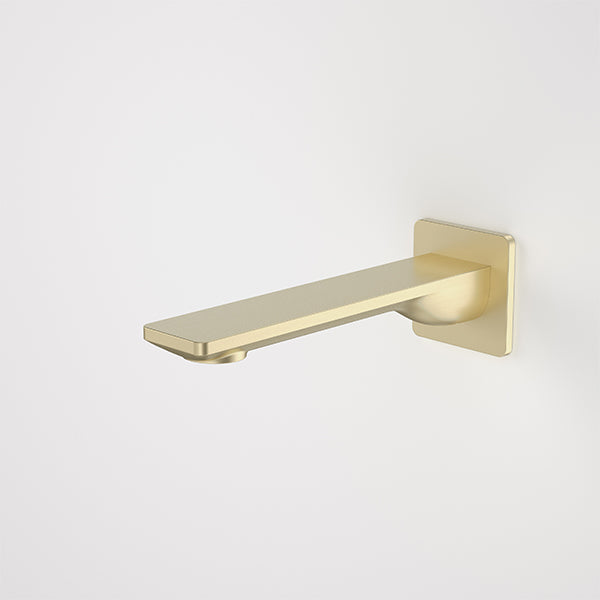 Caroma Urbane II Low Lead Square 180mm Basin/Bath Outlet Brushed Brass
