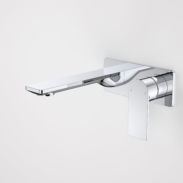 Caroma Urbane II 180mm Lead Free Wall Basin/Bath Mixer Rectangle Chrome