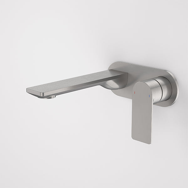 Caroma Urbane II 180mm Lead Free Wall Basin/Bath Mixer Round Gunmetal