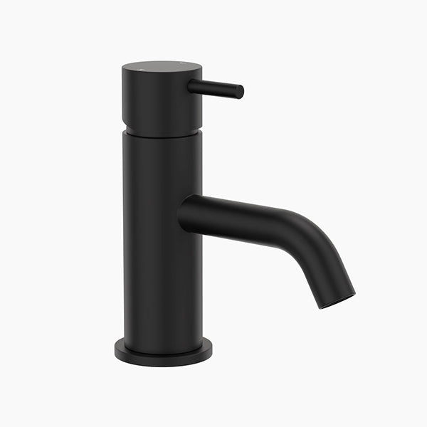 Clark Round Pin Lead Free Basin Mixer - Matte Black