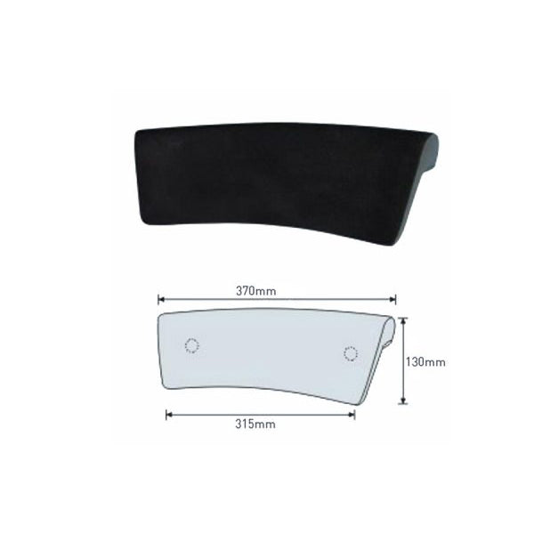 Decina Sia Headrest Curved - Black