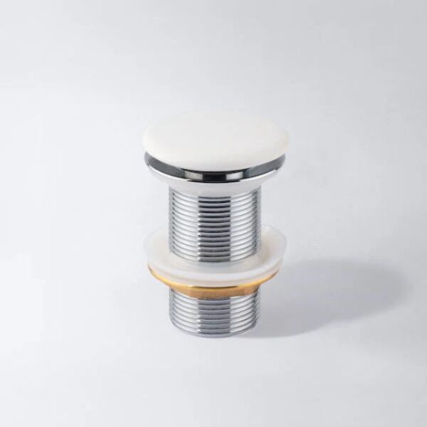 Eight Quarters Concrete Pop-up Waste - White