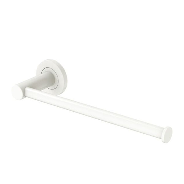 Fienza Kaya Dual Purpose Towel Rail/Toilet Roll Holder Matte White