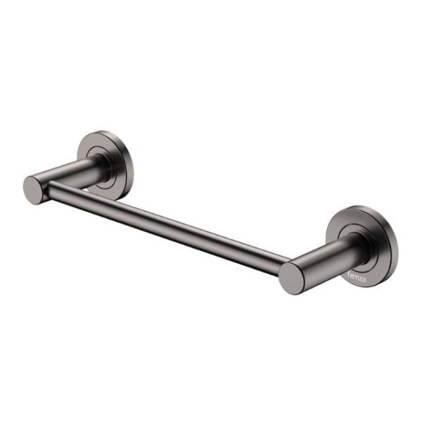 Fienza Kaya Single Hand Towel Rail 300mm Gun Metal