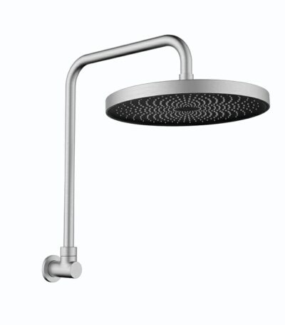 The Gabe Gooseneck Shower – Brushed Nickel