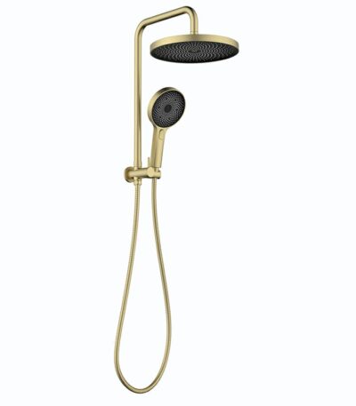 The Gabe Twin Shower – Brushed Gold