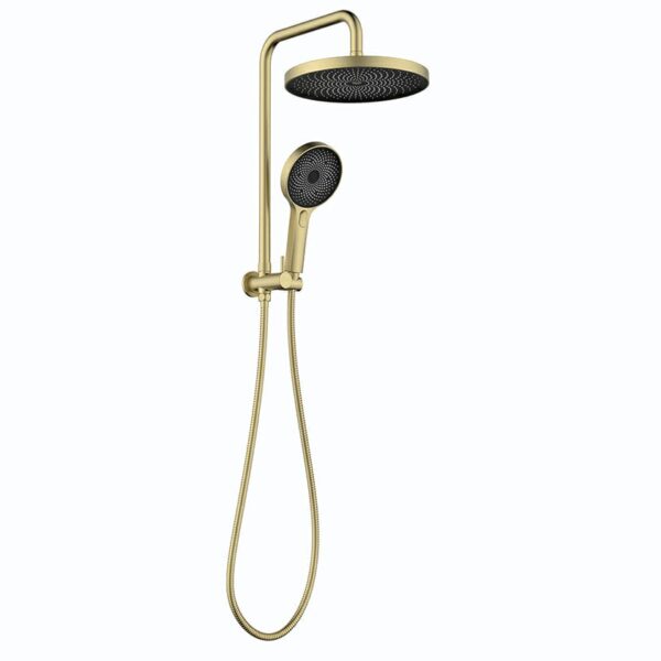 The Gabe Twin Shower – Brushed Gold