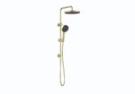 The Gabe Twin Shower on rail – Brushed Gold