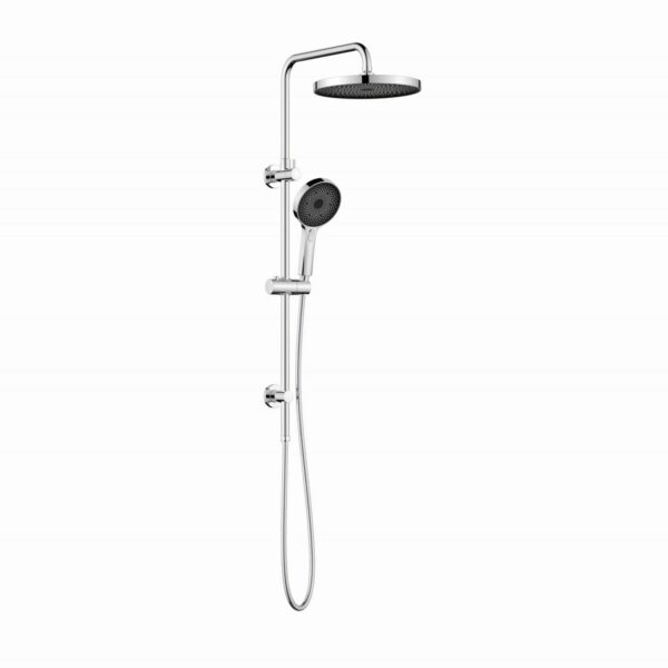 The Gabe Twin Shower on rail – Chrome