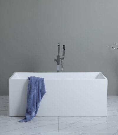 Theo Back to Wall Bathtub - White - No Overflow - 1700mm | THBT1700-NF