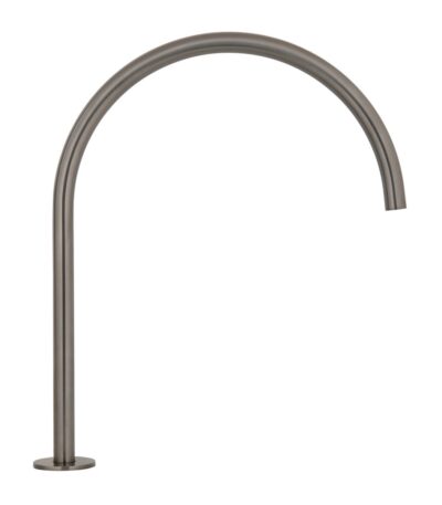 Thin Bench Mounted Spout - Brushed Gunmetal