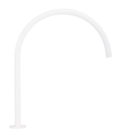 Thin Bench Mounted Spout - White