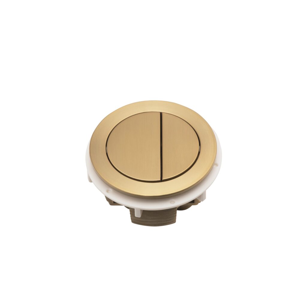 Toilet Flush Button - Brushed Brass
