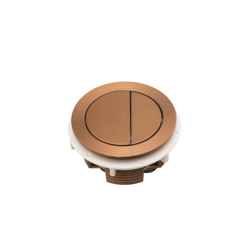 Toilet Flush Button - Brushed Copper