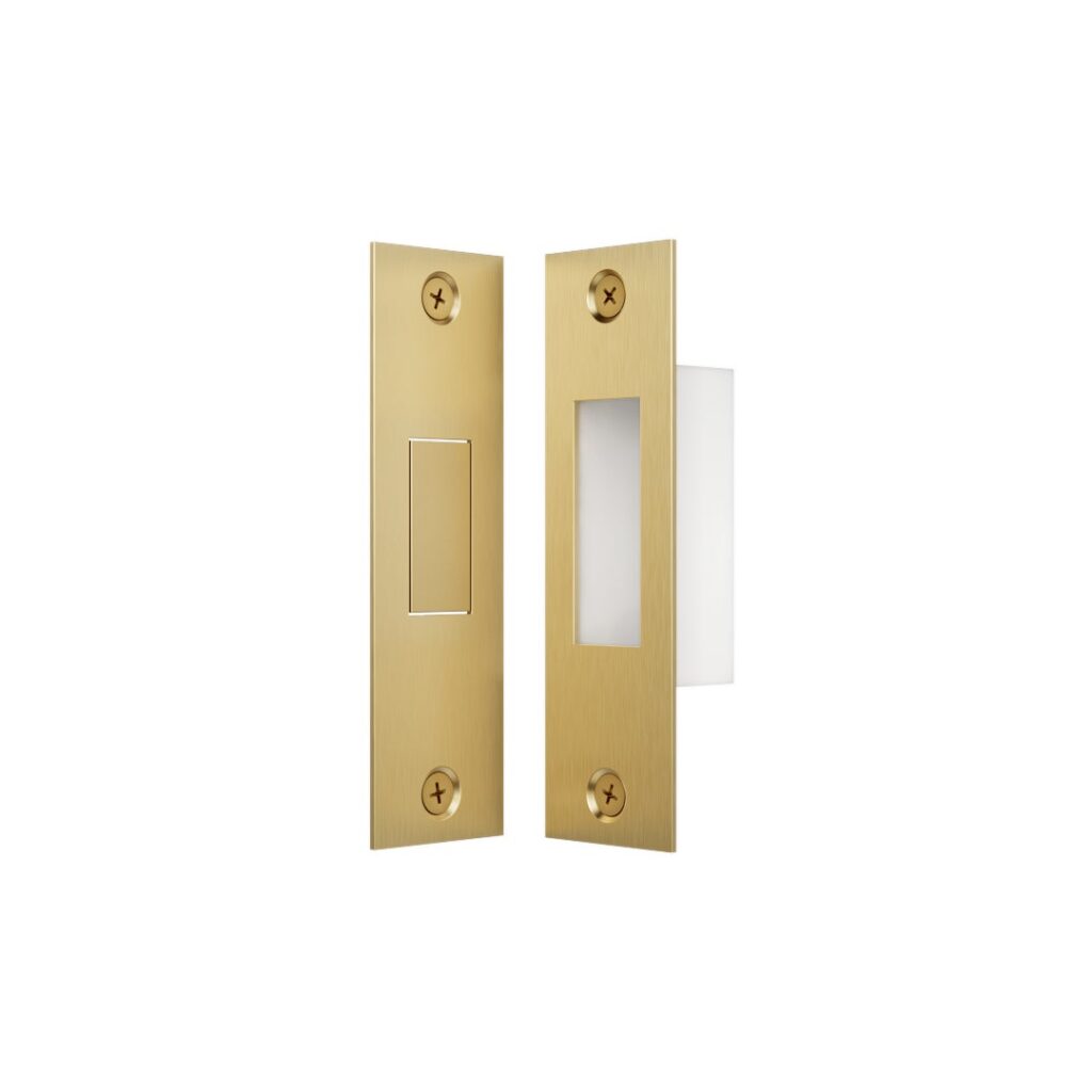 Toilet Lock Latch - Brushed Brass