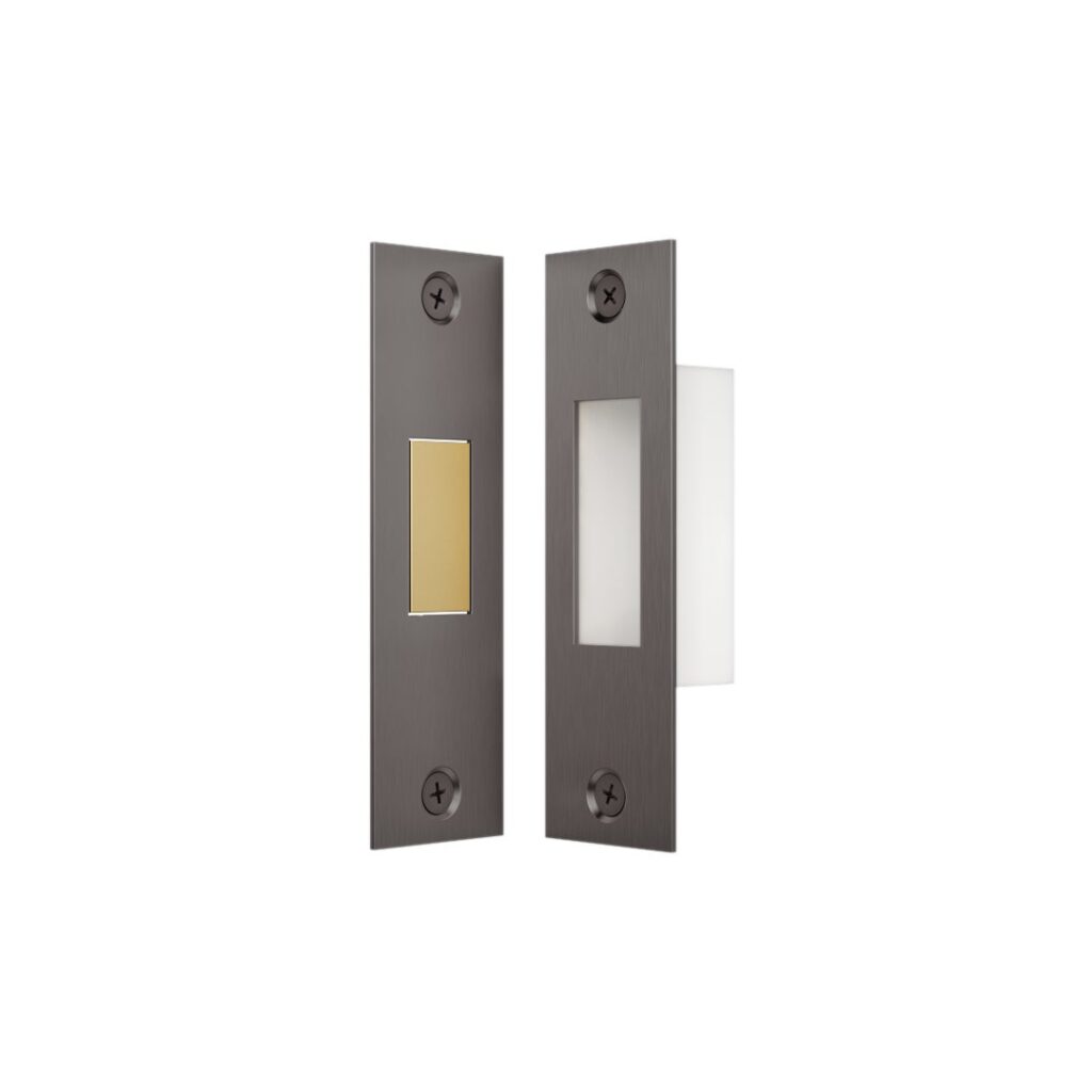 Toilet Lock Latch - Brushed Gunmetal