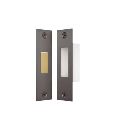 Toilet Lock Latch - Brushed Gunmetal