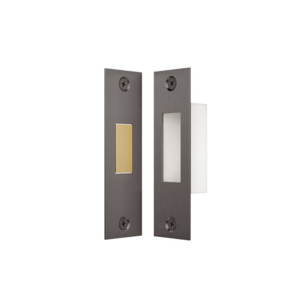 Toilet Lock Latch - Brushed Gunmetal