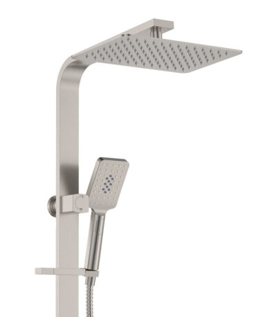 Tono Deluxe Twin Shower, Brushed Nickel