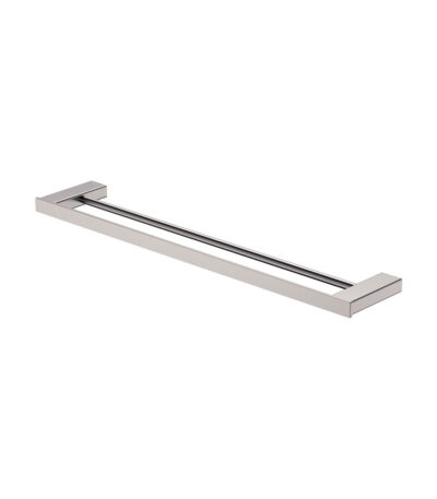 Tono Double Towel Rail, 610 mm, Brushed Nickel