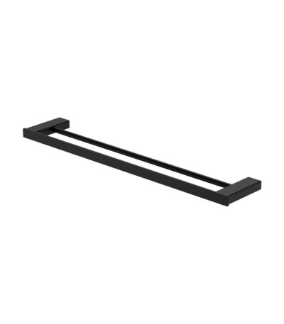 Tono Double Towel Rail, 610 mm, Matte Black
