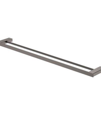 Tono Double Towel Rail, 810 mm, Gun Metal