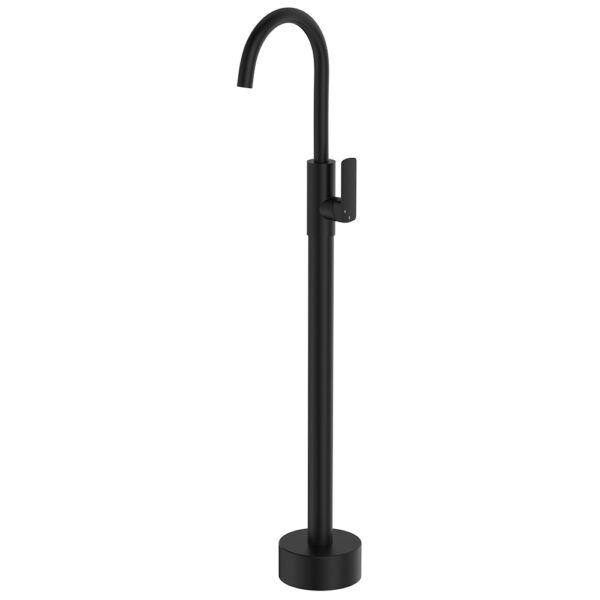 Tono Floor Mounted Basin/Bath Mixer, Matte Black