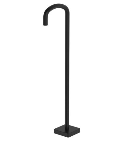 Tono Floor Mounted Bath Outlet, Matte Black