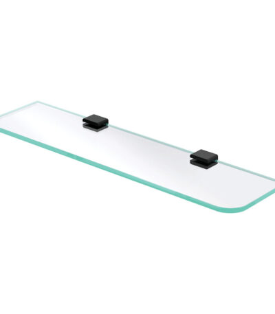 Tono Glass Shelf, Matte Black