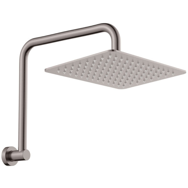 Tono Gooseneck Shower Arm Set, Gun Metal