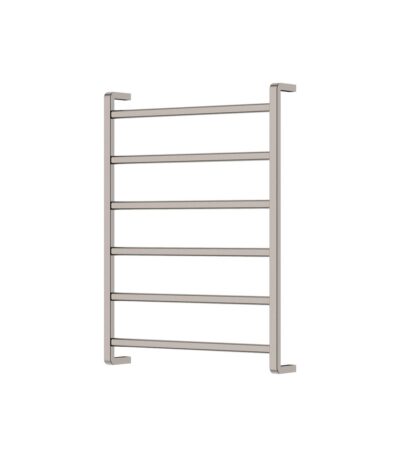 Tono Heated Towel Rail, 600 x 800mm, Brushed Nickel