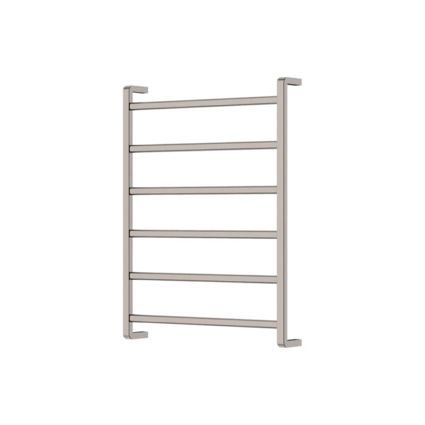 Tono Heated Towel Rail, 600 x 800mm, Brushed Nickel