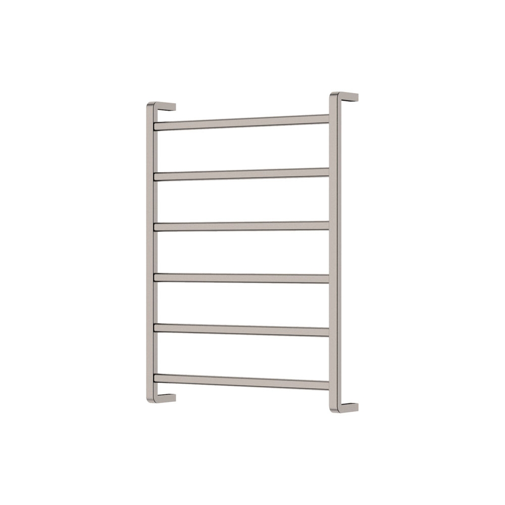 Tono Heated Towel Rail, 600 x 800mm, Brushed Nickel